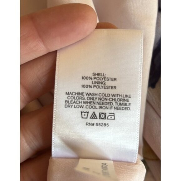 Express Pink Floral Spring Chiffon Tie Strap Tiered Maxi Dress Small Romantic - Picture 12 of 12